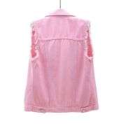 Women’s Relaxed Fit Ripped Denim Vest
