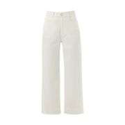 Straight-Leg Washed Ankle Jeans