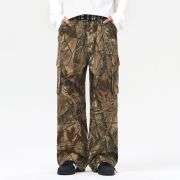 Tree Branch Print Camouflage Cargo Pants