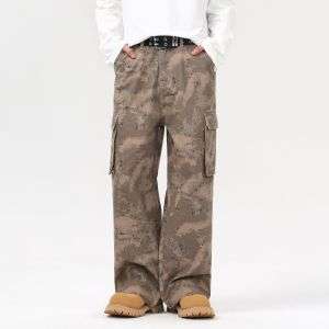 Camouflage Baggy Cargo Jeans