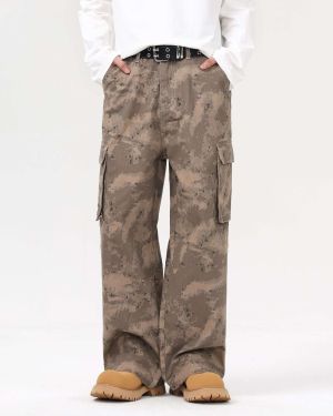 Camouflage Baggy Cargo Jeans Manufacturer — C606