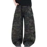 Baggy Camouflage Cargo Denim Pants