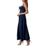 Sweet Pea Tied Bust Denim Midi Dress