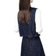 Women’s Boxy Cropped Denim Vest