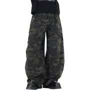 Baggy Camouflage Cargo Denim Pants