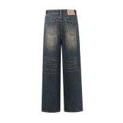Vintage Washed Straight Leg Jeans