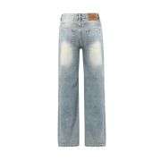 Washed Blue Bootcut Jeans