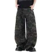 Baggy Camouflage Cargo Denim Pants