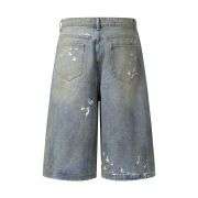 Ink Splash Vintage Wash Bermuda Shorts