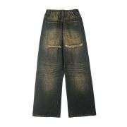Heavy Wash Ripped Baggy Jeans