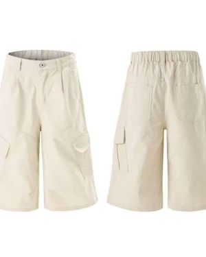 Custom Cargo Pants Manufacturer for Men’s Wide-Leg Cropped Pants