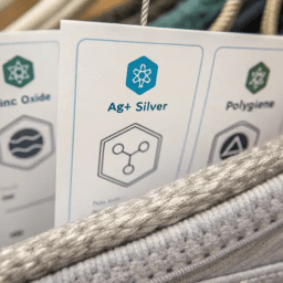 Silver ion technology preventing bacterial growth on advanced textile materials