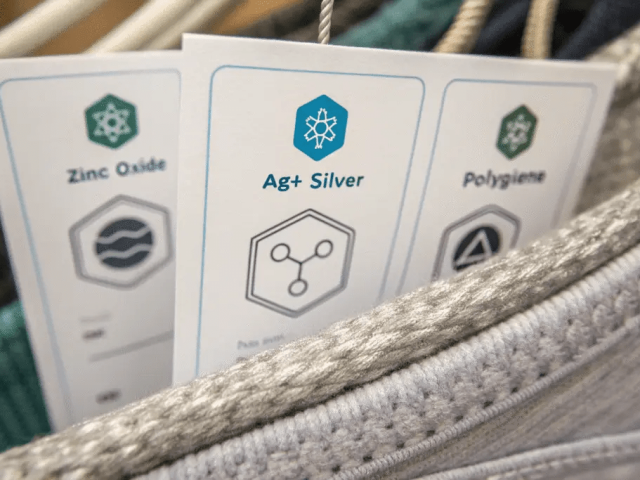 Silver ion technology preventing bacterial growth on advanced textile materials
