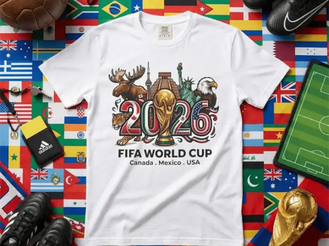 Licensed football merchandise including jerseys, scarves, and fan apparel for global markets