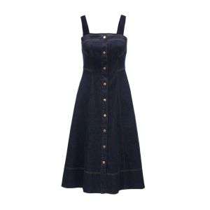 Camisole A-Line Denim Dress for Casual Vacation