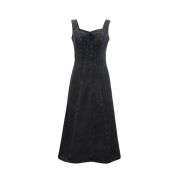 Women’s High-Waisted A-Line Cami Denim Dress