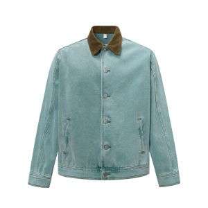 Vintage Premium Heavyweight Washed Workwear Denim Jacket