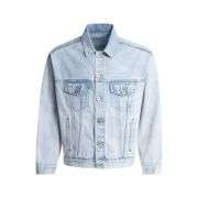 Cropped Vintage Distressed Workwear Turn-Down Collar Denim Jacket