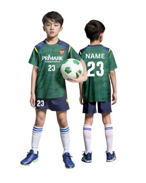 Custom Kids Round Neck Breathable Soccer Jersey Set – 509