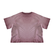 Inside-Out Tumble Washed Raglan Sleeve Round Neck Cropped T-Shirt