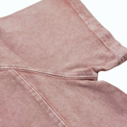 Snow Washed Raglan Sleeve Round Neck Cropped T-Shirt