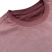 Inside-Out Tumble Washed Round Neck Cropped Short Sleeve T-Shirt