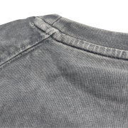 Snow Washed Raglan Sleeve Round Neck Cropped T-Shirt