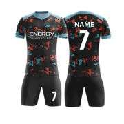 Men’s Breathable Short Sleeve Custom Football Uniform Soccer Jersey Set