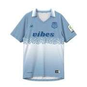 Retro Loose Fit Cuban Collar Soccer Jersey Streetwear Top