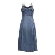 Women’s Slim-Fit Midi Denim Cami Dress