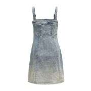 Women’s Vintage Washed Ombre Denim Cami Mini Dress