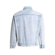 Cropped Vintage Distressed Workwear Turn-Down Collar Denim Jacket