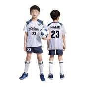 Custom Kids Round Neck Breathable Training Uniform Soccer Jersey Set