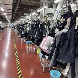 Professional garment factory producing maxi dresses for international fashion companies