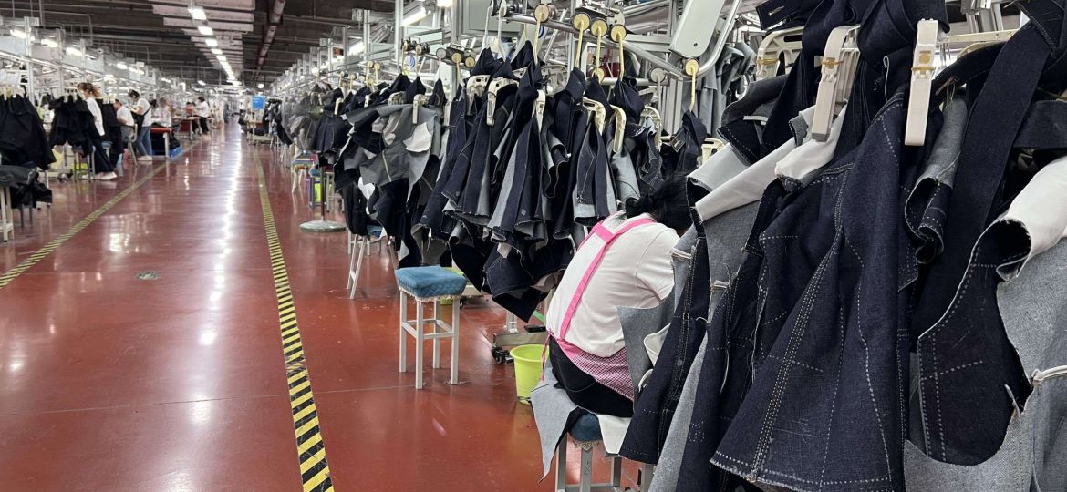 Professional garment factory producing maxi dresses for international fashion companies