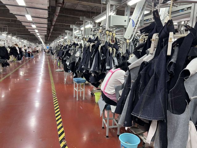 Professional garment factory producing maxi dresses for international fashion companies