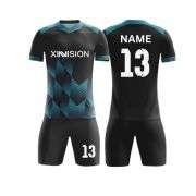 Men’s Breathable Short Sleeve Custom Football Uniform Soccer Jersey Set