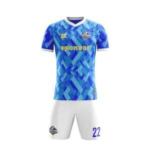 Custom Ribbed Collar Quick Dry Breathable Training Uniform Soccer Jersey Set