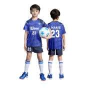 Custom Kids Round Neck Breathable Training Uniform Soccer Jersey Set