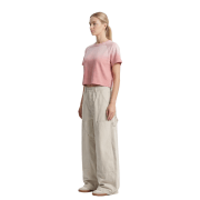 Light Tumble Monkey Wash Gradient Round Neck Cropped Short Sleeve T-Shirt