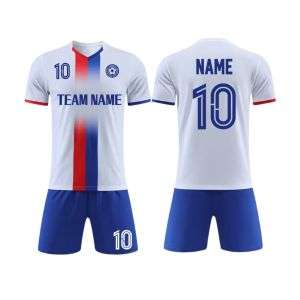 Men's Custom Breathable Quick Dry Short Sleeve Round Neck Soccer Jersey Set