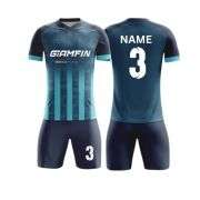 Men’s Breathable Short Sleeve Custom Football Uniform Soccer Jersey Set