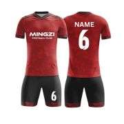 Men’s Breathable Short Sleeve Custom Football Uniform Soccer Jersey Set