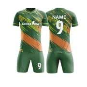 Men’s Breathable Short Sleeve Custom Football Uniform Soccer Jersey Set
