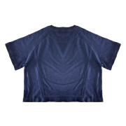 Inside-Out Tumble Washed Raglan Sleeve Round Neck Cropped T-Shirt