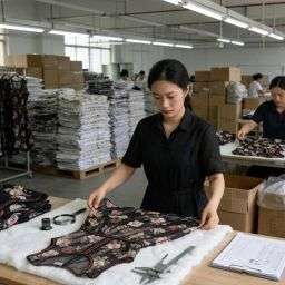 Premium woven fabric selected for custom maxi dress manufacturing