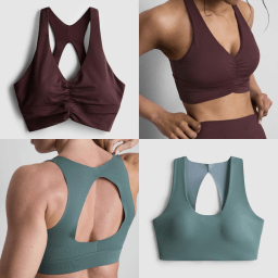 High-support encapsulation sports bra with molded cups for premium activewear performance