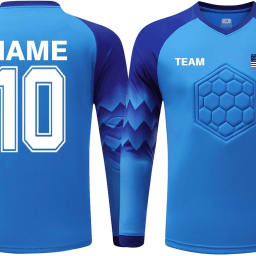 Custom goalkeeper jersey printing and numbering for team identity