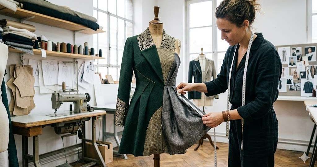 Professional garment factory producing custom maxi dresses with various fabric options