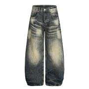 Vintage Slub Washed Saber Jeans